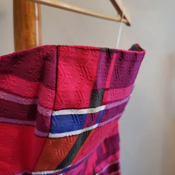 Banana Republic Plaid Strapless Size 2 Dress - Picture 3 of 12